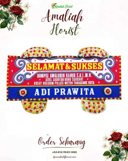 Papan Bunga Ucapan Selamat Kubangjati
